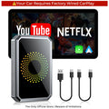 Wired CarPlay to Wireless Adapter - Built-in Android System for Netflix/YouTube/TikTok