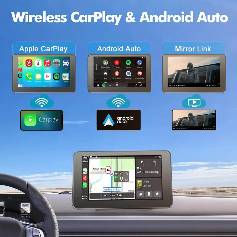 Upgraded Wireless CarPlay Screen for Andriod & Iphone 2026
