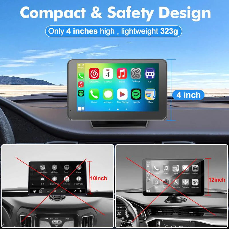 Upgraded Wireless CarPlay Screen for Andriod & Iphone 2026